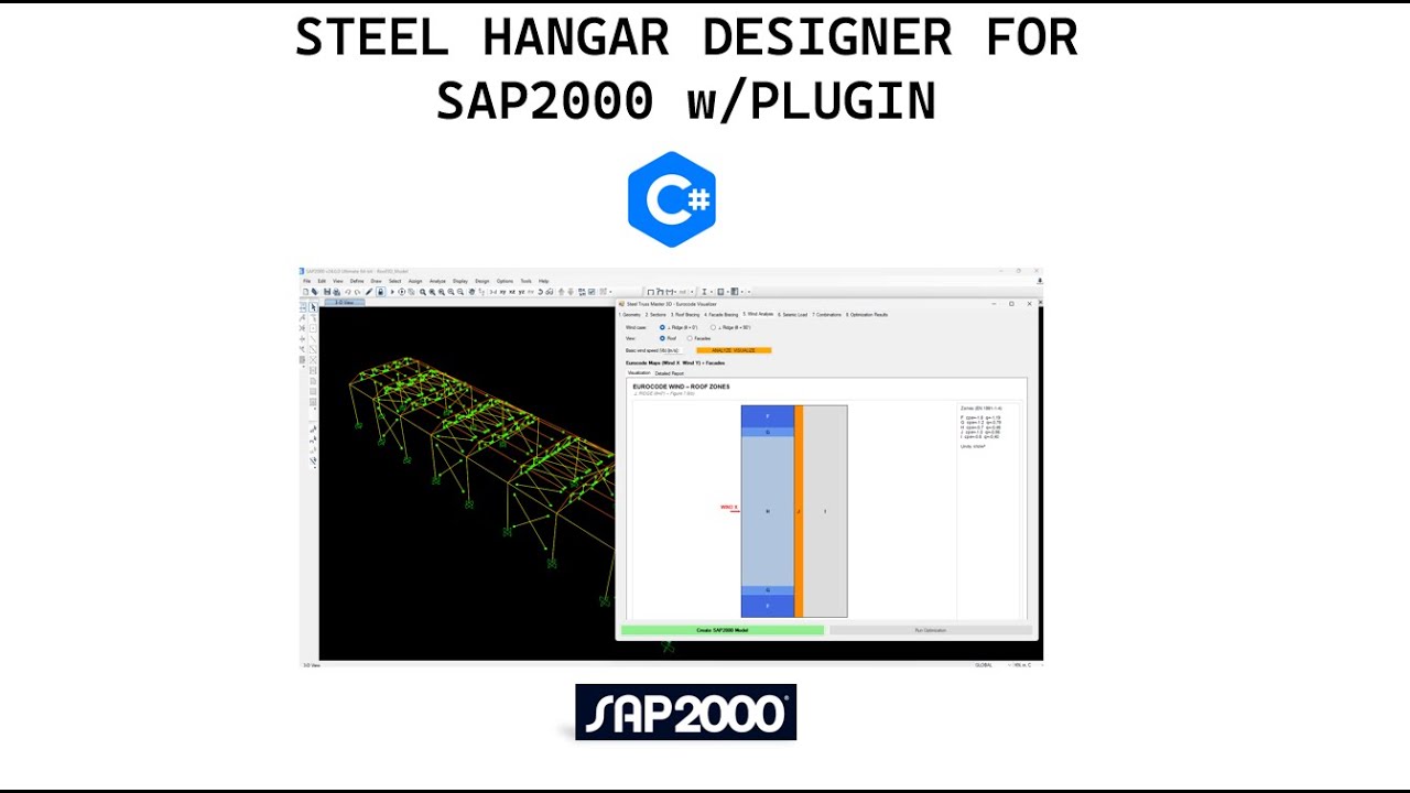 SAP2000 - Steel Hangar Design Plugin