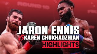 Jaron Ennis vs Karen Chukhadzhian | HIGHLIGHTS | #bootsennis