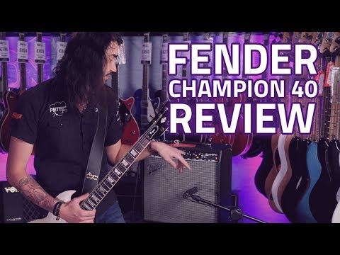 Fender Champion 40 Guitar Amplifier Combo - Demo Review