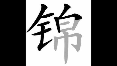 how to write chinese 锦丨Chinese stroke order中文汉字笔顺动画