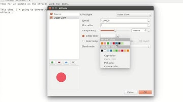 Configuring layer effects in QGIS
