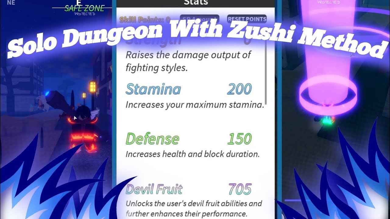 [GPO] Solo Dungeon With Zushi + stats YouTube