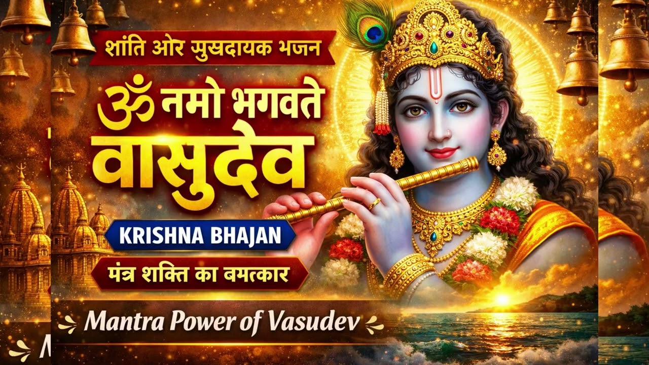 ॐ नमो भगवते वासुदेव | Krishna Bhajan 2026 | शांति और सुख देने वाला मधुर भजन | Meditation Bhakti Song