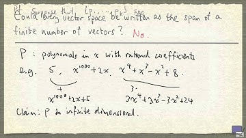 Week 8 - An infinite dimensional vector space