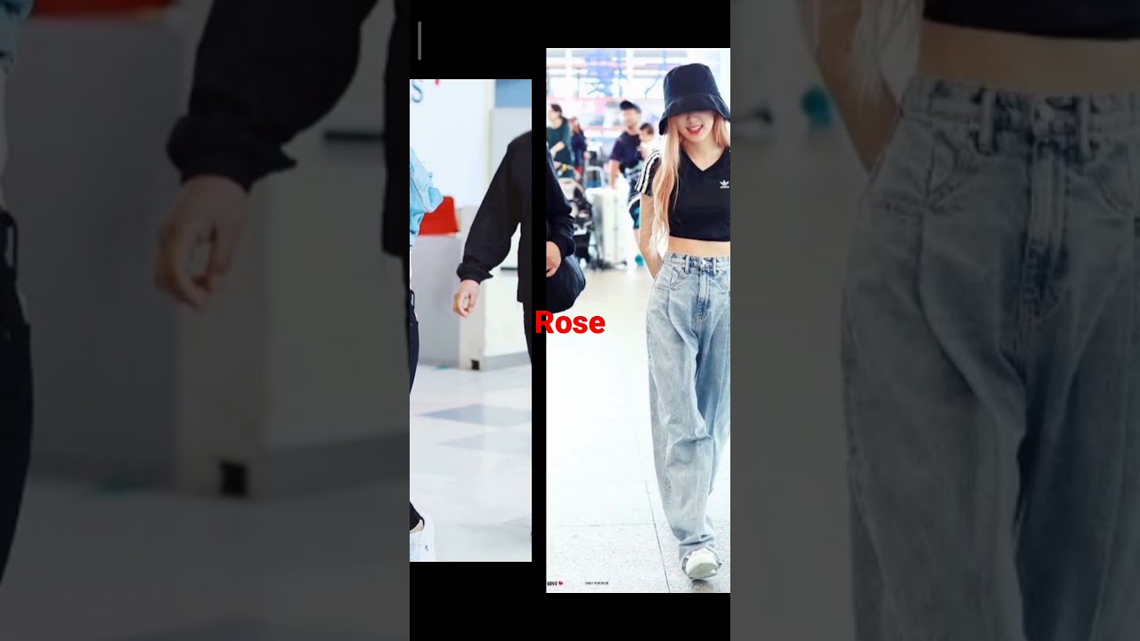 BLACKPINK Rose airport fashion