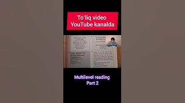 👆👆👆 toʻliq video | Multilevel reading part 2 | Mr Maxsud | English Max .
