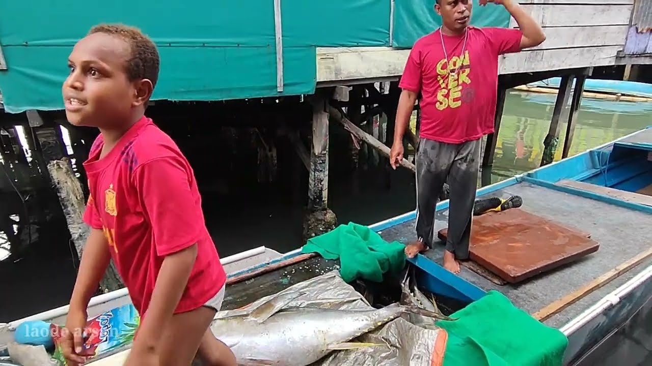 Penjualan BIG Tuna Hasil Mancing Di Ikan Paus🐳