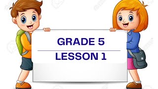 Grade 5....Lesson 1...Explorer in action#video
