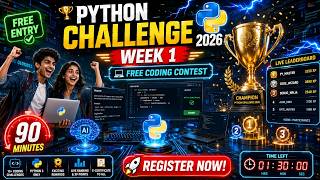 Python HackerRank Coding Contest 2026 🔥 FREE Week 1 Challenge | ManaTrick