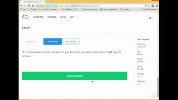 Creating A Digital Ocean Linux Droplet