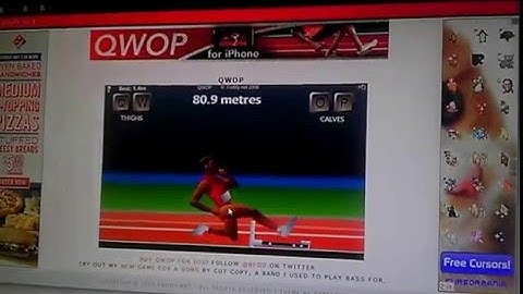 Winning at QWOP like a boss!