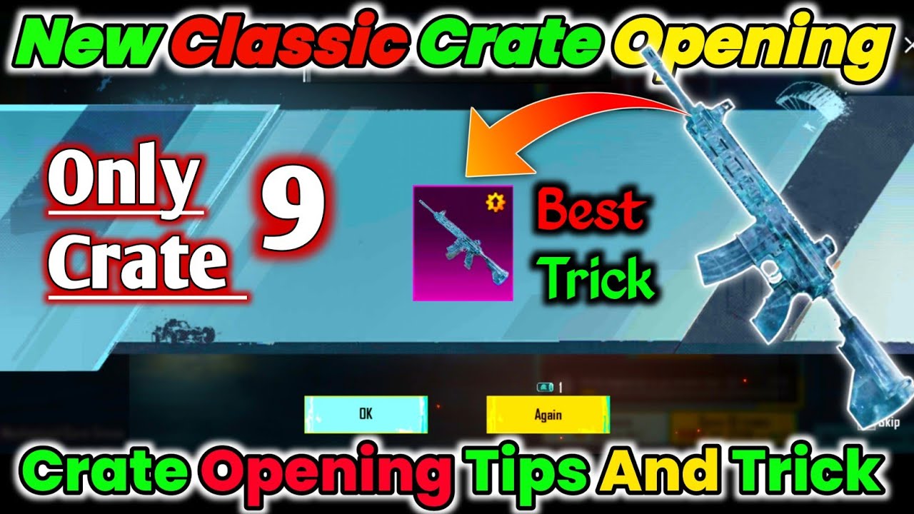 Only 9 Crate Trick | How To Get M416 Glacier in PUBG Mobile | Glacier ...