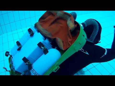 IDA-71 ИДА-71 Soviet (Russian) CCR rebreather counterlung in progress