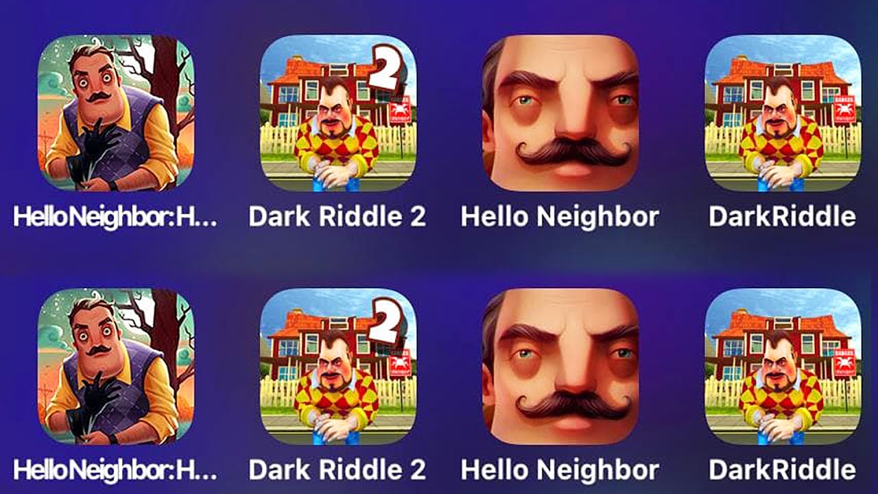 Dark Riddle2, Dark riddle, Hello Neighbor, Hello Neighbor Hide and Seek, Dark Riddle 3