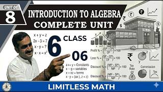 Class 6 Math Unit 08: Introduction to Algebra Complete Unit | Limitless Math