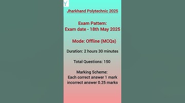 Jharkhand Polytechnic Syllabus & Exam2025 Date#exam#uppolytechnic#jharkhand#jceceb#polytechnic#bihar