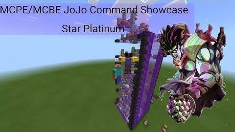 MCPE/MCBE JoJo Command Showcase - Star Platinum