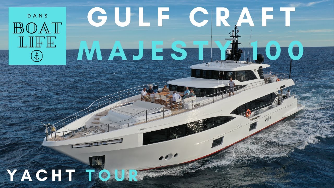 ⁣Majesty 100 - Yacht Tour a seriously well appointed boat!