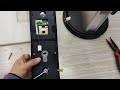 automatic face fingerprint recognition 6068 mortise smart door lock instal installation guide video
