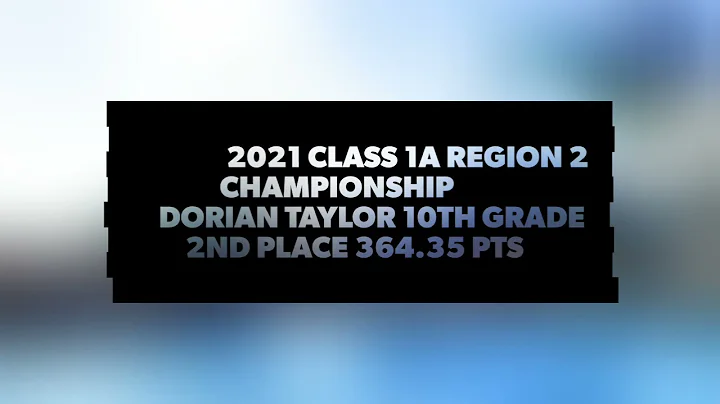 Dorian Taylor ~ 10th grade ~ 2021 Class 1A Region ...