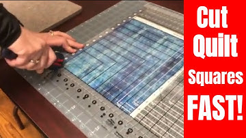 How to cut lots of squares real fast!
