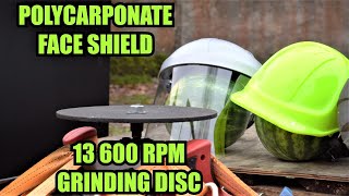 Can Face Shield Stop Exploding 9'' Grinding Disc? Work Safety Experiment