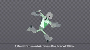 3D content creation exploiting 2D character animation