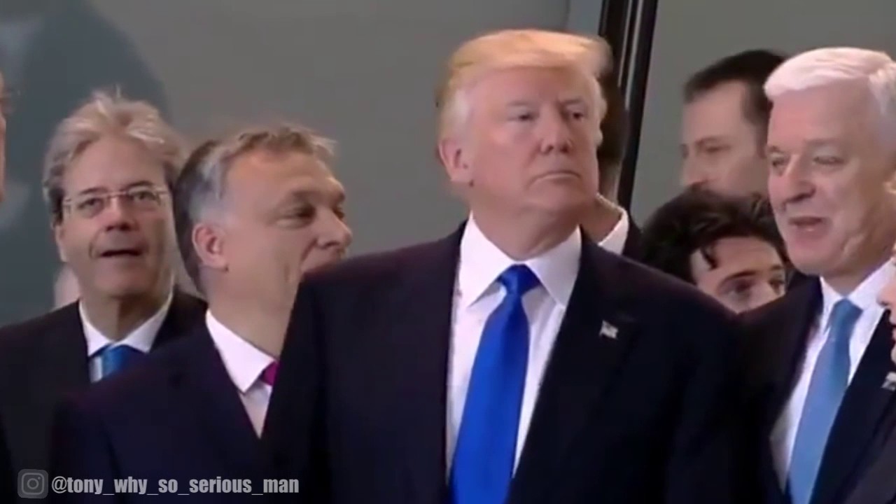 Donald Trump PUSHES a NATO Leader//Дональд Трамп оттолкнул премьер-министра Черногории