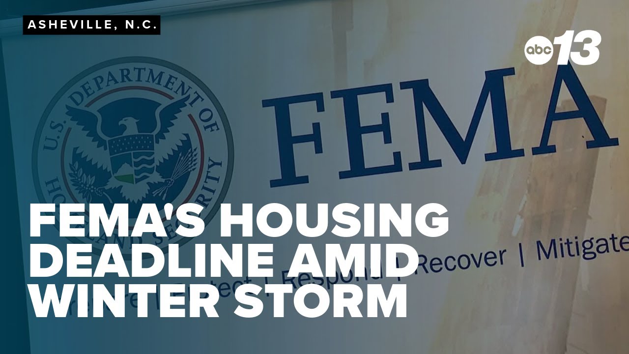 FEMA's housing deadline amid winter storm - YouTube