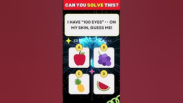 Fruit Quiz Challenge 🍎 | Guess the Riddle #shorts