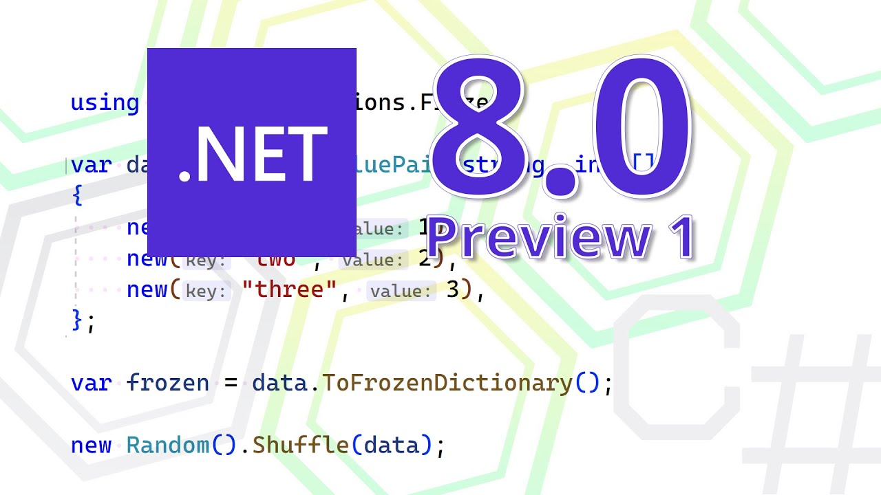 .NET 8 Preview 1 出た - YouTube
