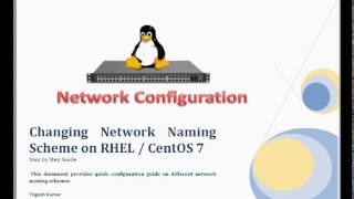 Changing Network Naming Schemes on RHEL CentOS 7   Traditional Naming eth0 etc