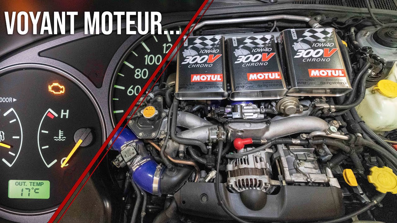On s'occupe du moteur de la Subaru !