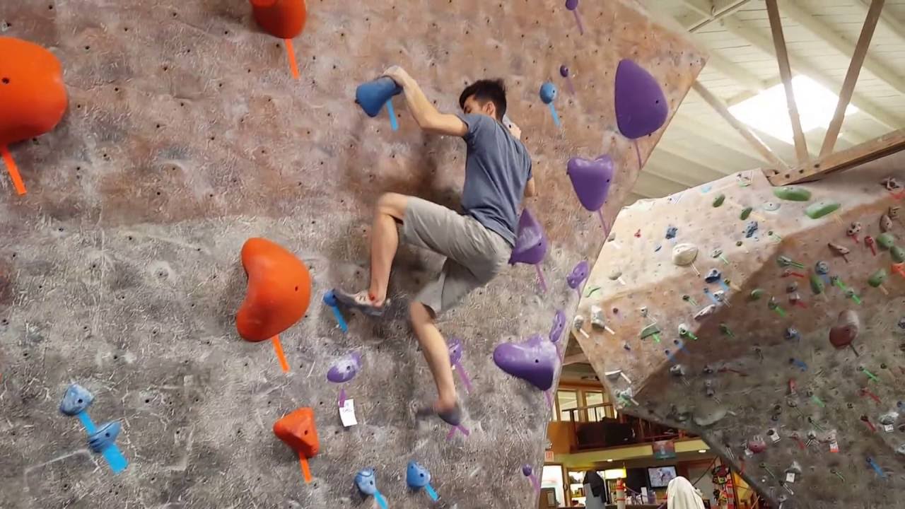 V6 I set at Bridges Rock Gym YouTube