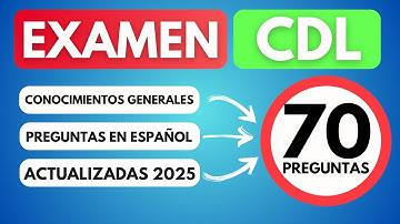 Examen CDL Conocimientos Generales 2025 | 70 Preguntas TOP para Pasar