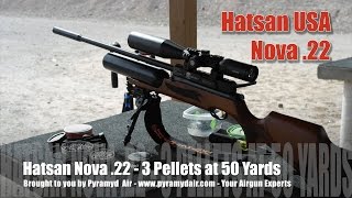 Hatsan Nova Review Part 2 - 50 yard accuracy: 18.13 JSB, GTO Hunting Pellets, H&N Sniper Magnums!