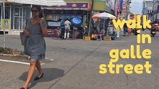 Natural Beauty Girls in Galle Streets Walk Tour | 4K Video