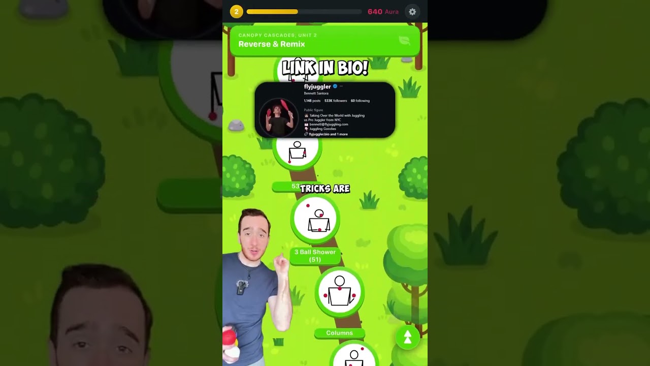 Try the app by commenting APP on this Instagram video #juggler