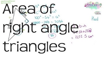 Area of right angle triangles | Maths GCSE and iGCSE Revision