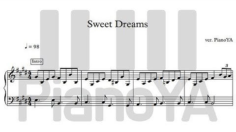 레드벨벳 (Red Velvet) - Sweet Dreams 피아노 악보 Piano Cover Sheet Music