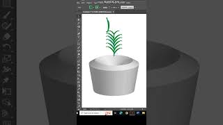 How to Create a 3D Potted Plant in Adobe Illustrator 🌿 | Easy Vector Art Tutorial