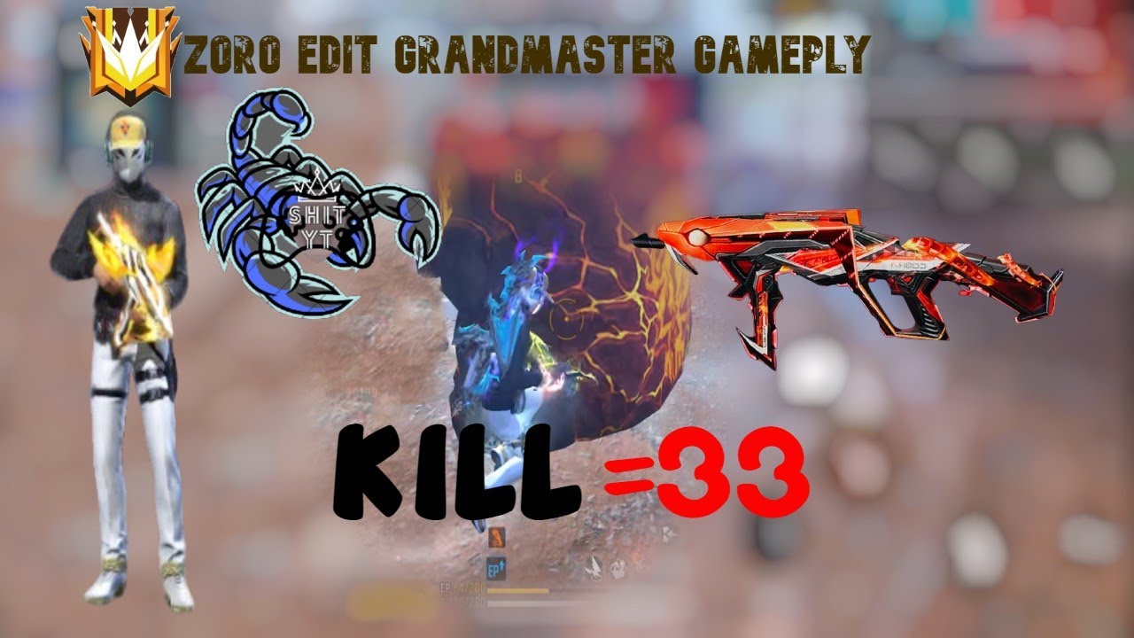 Squand FREE FIRE! 😍 GRANDMASTER GAMEPLAY ZERO EDIT! SQUAND GAMEPLAY 🤐 33 KILL ...