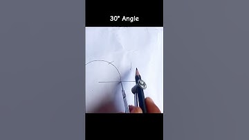 How to make 30° Angle /  With the help of compass #shorts