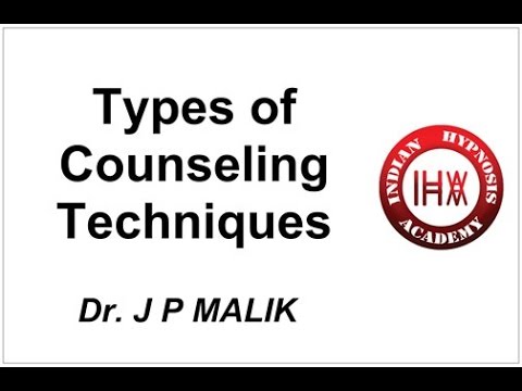 types of counseling techniques hindi youtube types of counselors