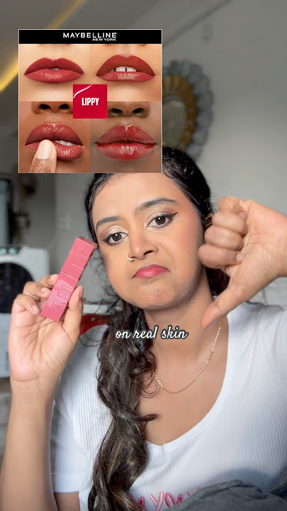 MAYBELLINE Vinyl Ink Lipstick on Brown skin #maybelline #lipstick #trending #lipcolor #lippylips