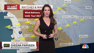 Dec. 30, 2025 | Drier, warmer with gusty Santa Ana winds | San Diego Weather Today