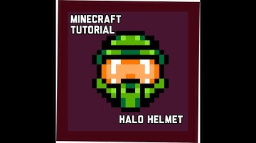 Minecraft Tutorial: Halo Helmet Pixel Art