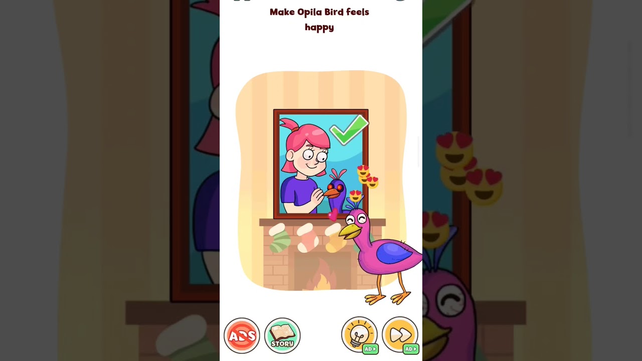 DOP Ban: Delete One Part - Make Opila Bird Feels Happy - Ban Erase Game Solution