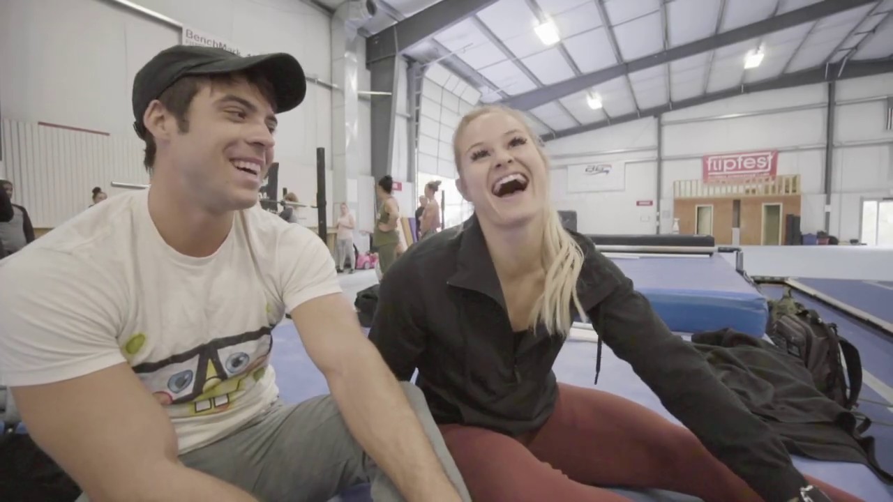 Games athletes Dani Speegle and Alec Smith at Power Monkey Camp