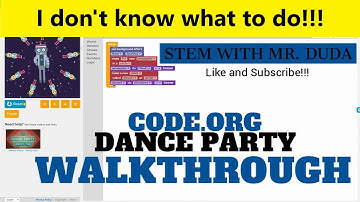 Code.org Dance Party Walkthrough - Learn Computer Programming with STEM with Mr. Duda!!!